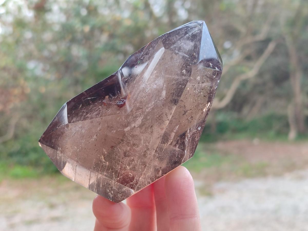 Polished Smokey Quartz Crystals x 3 From Madagascar - Toprock Gemstones and Minerals 