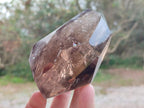 Polished Smokey Quartz Crystals x 3 From Madagascar - Toprock Gemstones and Minerals 
