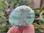 Polished Watermelon Fluorite Palm Stones x 12 From Uis, Namibia - Toprock Gemstones and Minerals 