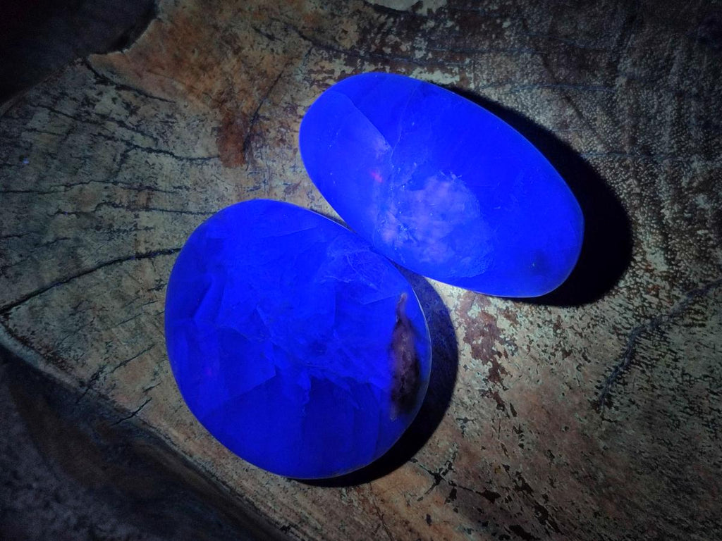Polished Watermelon Fluorite Palm Stones x 12 From Uis, Namibia - Toprock Gemstones and Minerals 