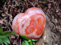Polished Small Carnelian Agate Gemstone Hearts x 24 From Madagascar - Toprock Gemstones and Minerals 