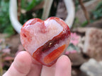 Polished Small Carnelian Agate Gemstone Hearts x 24 From Madagascar - Toprock Gemstones and Minerals 