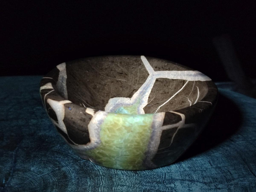 Polished Septerye Bowls x 2 From Mahajanga, Madagascar - Toprock Gemstones and Minerals 