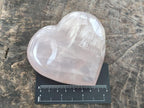 Polished Gemmy Girasol Rose Quartz Hearts x 3 From Madagascar - Toprock Gemstones and Minerals 