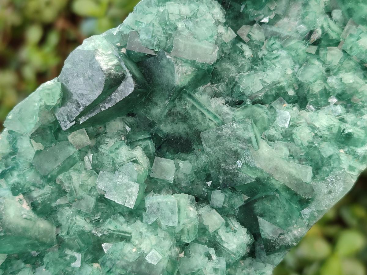 Natural Green Cubic Fluorite Specimens x 3 From Mandrosonoro, Madagascar - Toprock Gemstones and Minerals 