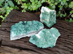 Natural Green Cubic Fluorite Specimens x 3 From Mandrosonoro, Madagascar - Toprock Gemstones and Minerals 