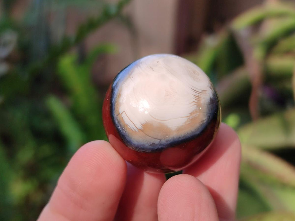 Polished Small Carnelian Agate Gemstone Spheres x 20 From Madagascar - Toprock Gemstones and Minerals 