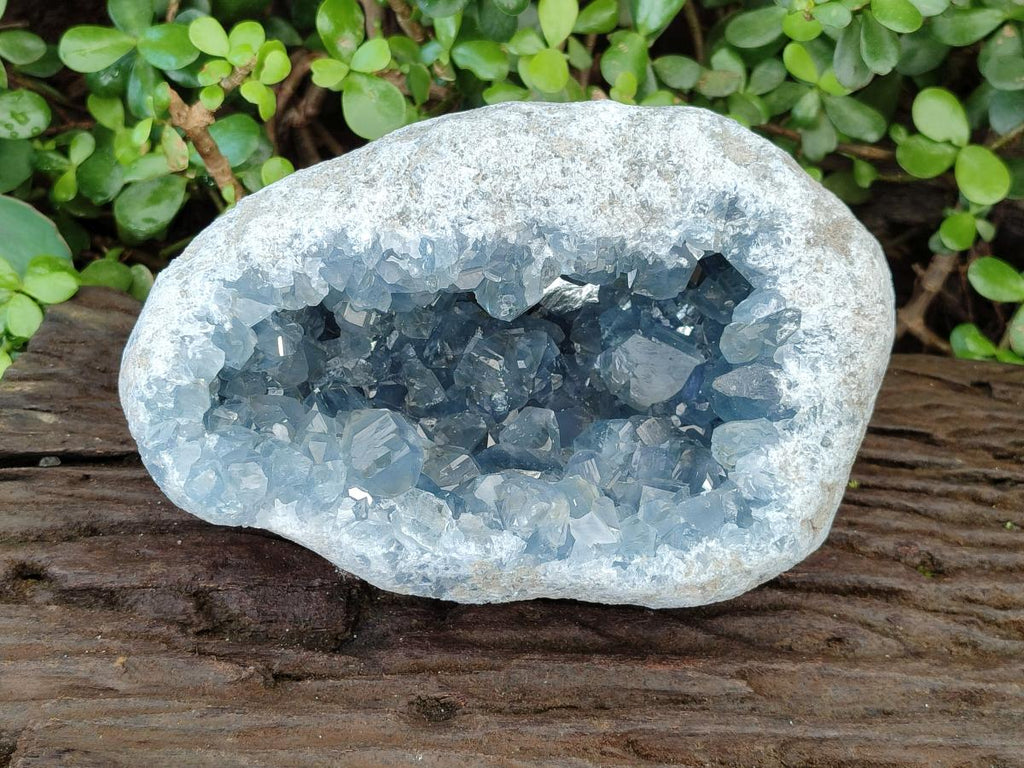 Natural Large Blue Celestite Geode Specimen x 1 From Sakoany, Madagascar - Toprock Gemstones and Minerals 