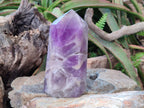 Polished Large Chevron Amethyst Display Crystal x 1 From Madagascar - Toprock Gemstones and Minerals 