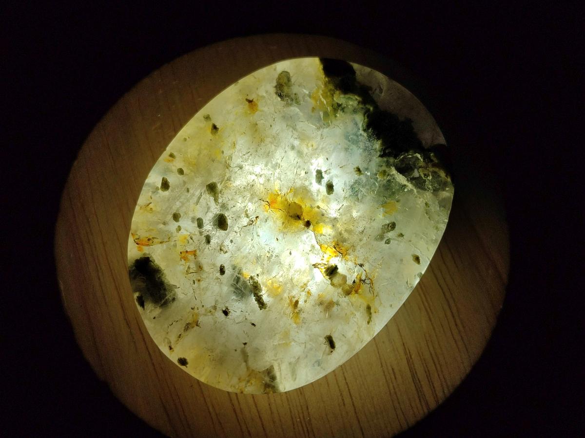 Polished Girasol Rock Crystal with Epidote Inclusions Worry Stones x 20 From Madagascar - Toprock Gemstones and Minerals 