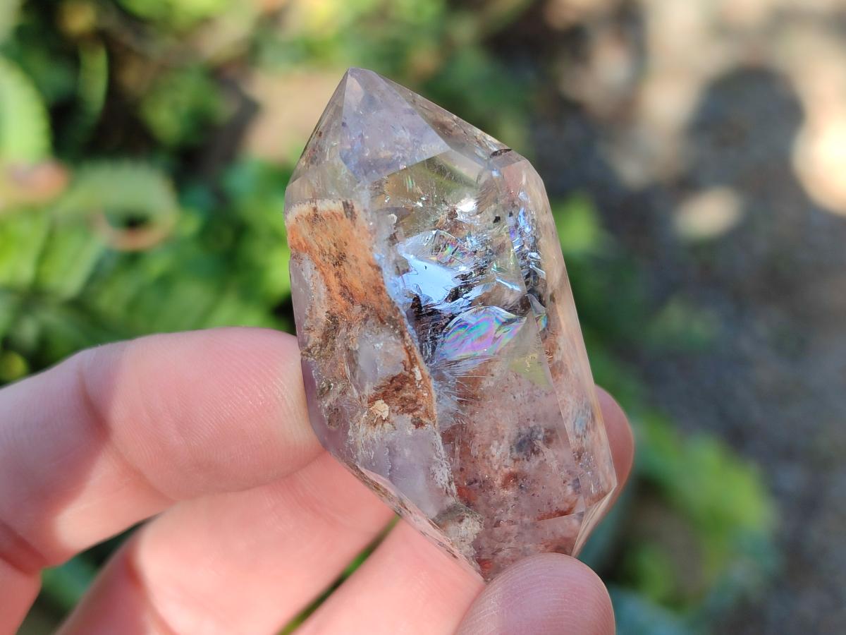 Polished Mixed Quartz Crystals and Double Terminated Crystals with Inclusions x 24 From Madagascar - Toprock Gemstones and Minerals 
