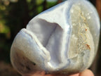Polished Blue Lace Agate Standing Display Pieces and Free Forms x 6 From Nsanje, Malawi - Toprock Gemstones and Minerals 