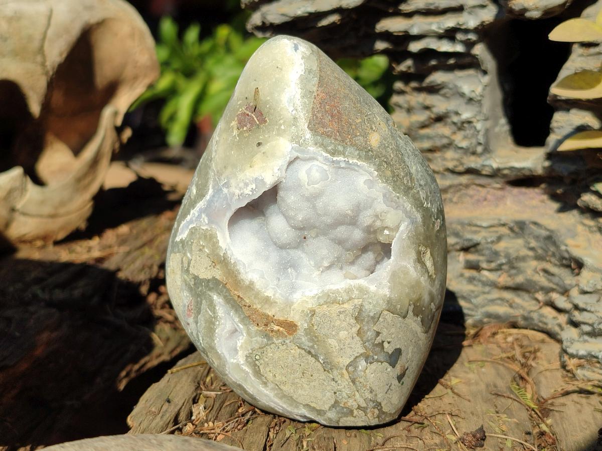 Polished Blue Lace Agate Standing Display Pieces and Free Forms x 6 From Nsanje, Malawi - Toprock Gemstones and Minerals 