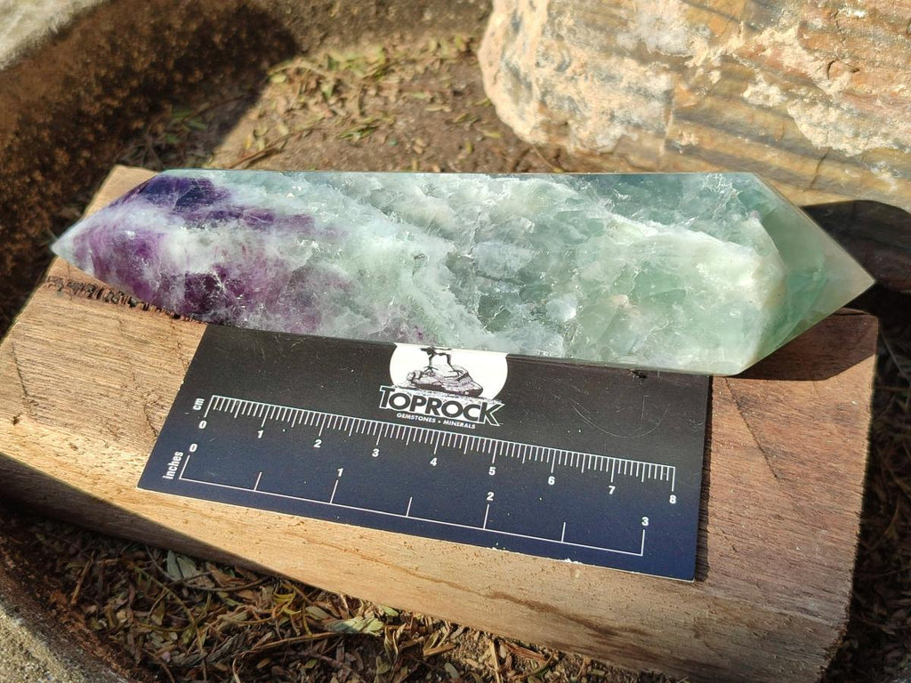 Polished Double Terminated Watermelon Fluorite Crystals x 6 From Uis, Namibia - Toprock Gemstones and Minerals 