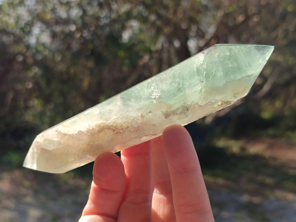 Polished Double Terminated Watermelon Fluorite Crystals x 6 From Uis, Namibia - Toprock Gemstones and Minerals 