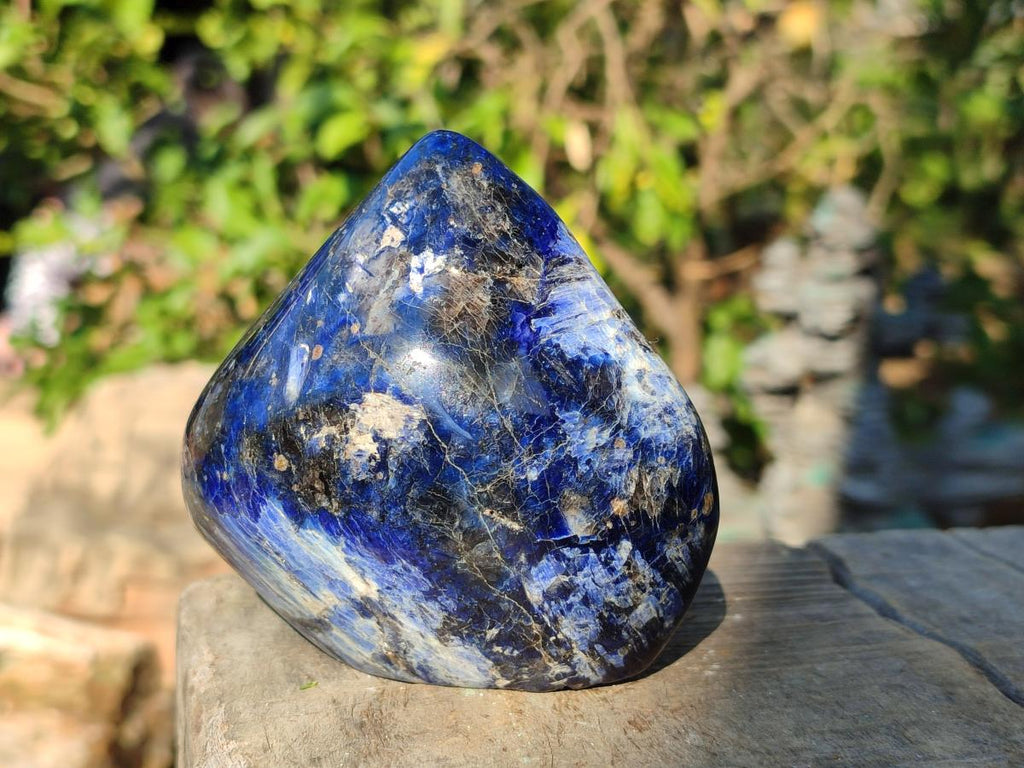 Polished Dumortierite Standing Display Pieces x 6 From Madagascar - Toprock Gemstones and Minerals 