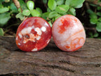 Polished Carnelian Agate Gemstone Palm Stones x 24 From Madagascar - Toprock Gemstones and Minerals 