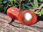 Polished Carnelian Agate Gemstone Palm Stones x 24 From Madagascar - Toprock Gemstones and Minerals 