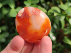 Polished Carnelian Agate Gemstone Palm Stones x 24 From Madagascar - Toprock Gemstones and Minerals 