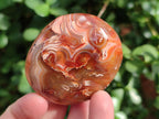 Polished Carnelian Agate Gemstone Palm Stones x 24 From Madagascar - Toprock Gemstones and Minerals 
