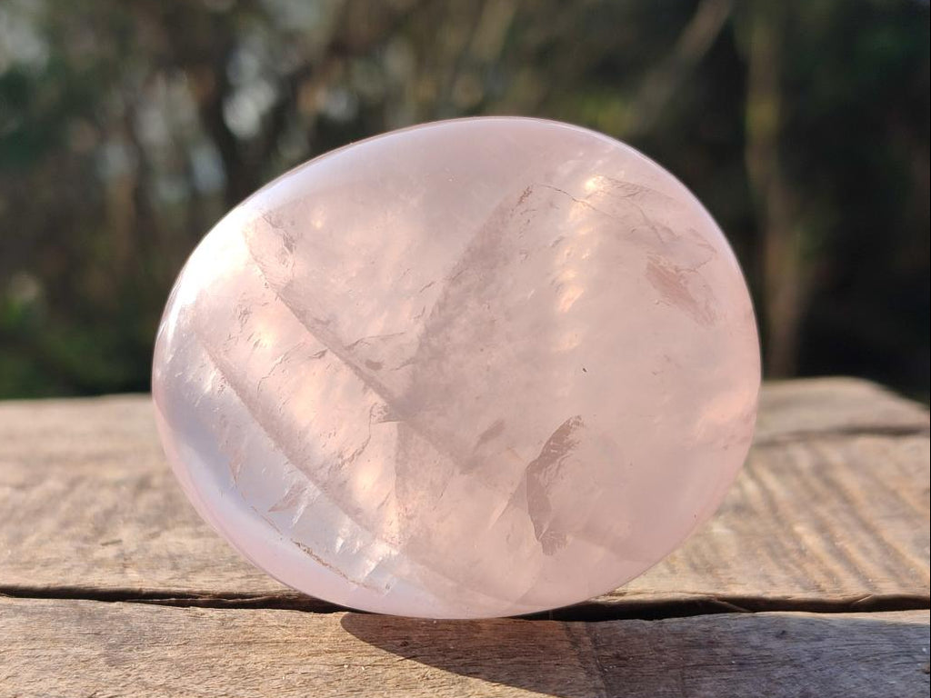 Polished Gemmy Rose Quartz Palm Stones x 17 From Madagascar - Toprock Gemstones and Minerals 