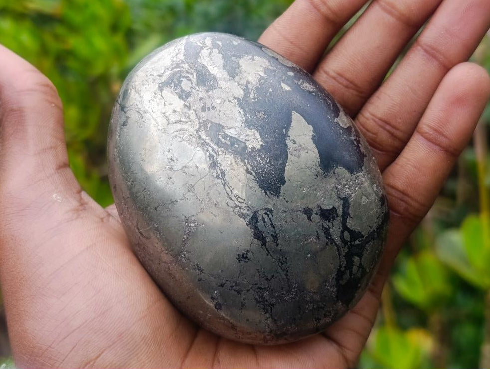 Polished Basalt Pharaoh Stone Galets x 3 From Iron Duke Mine, Zimbabwe - Toprock Gemstones and Minerals 