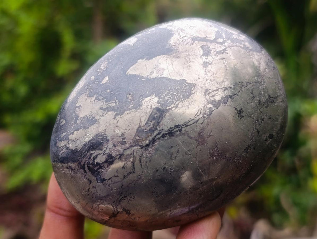 Polished Basalt Pharaoh Stone Galets x 3 From Iron Duke Mine, Zimbabwe - Toprock Gemstones and Minerals 