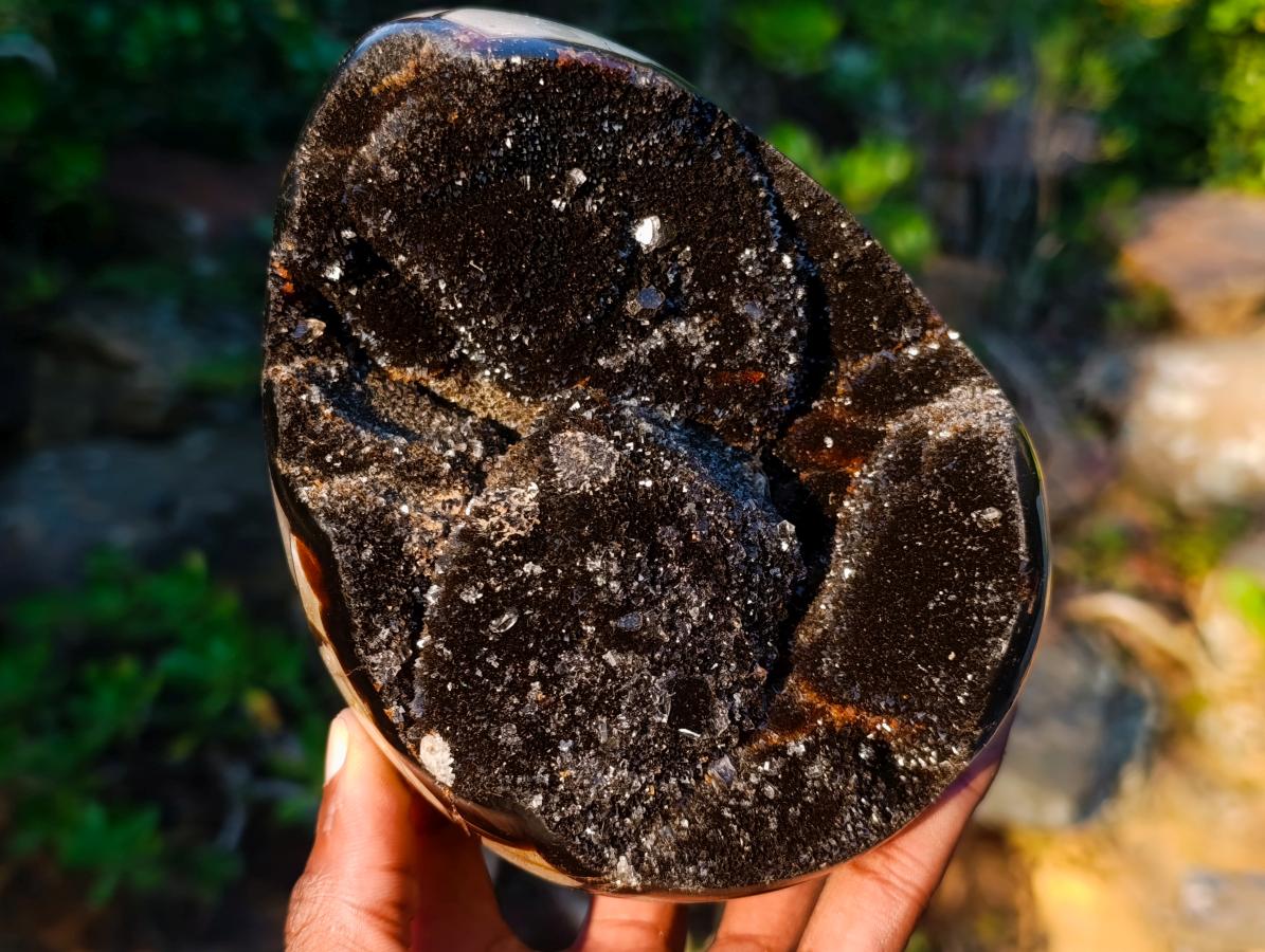 Polished Large Septerye Sauvage "Dragons Egg" Geode x 1 From Mahajanga, Madagascar - Toprock Gemstones and Minerals 