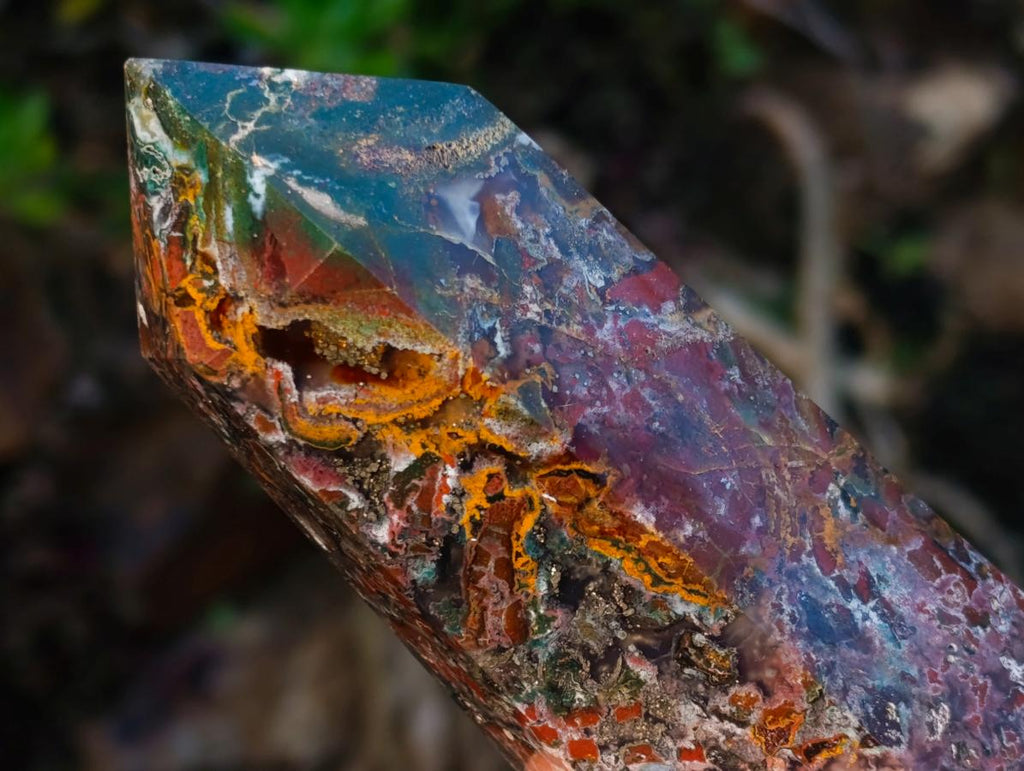 Polished Ocean Jasper Display Crystals x 3 From Northwest Coast, Madagascar - Toprock Gemstones and Minerals 