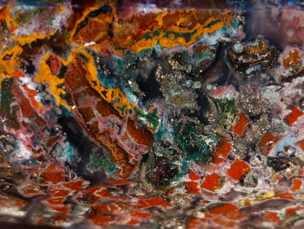 Polished Ocean Jasper Display Crystals x 3 From Northwest Coast, Madagascar - Toprock Gemstones and Minerals 