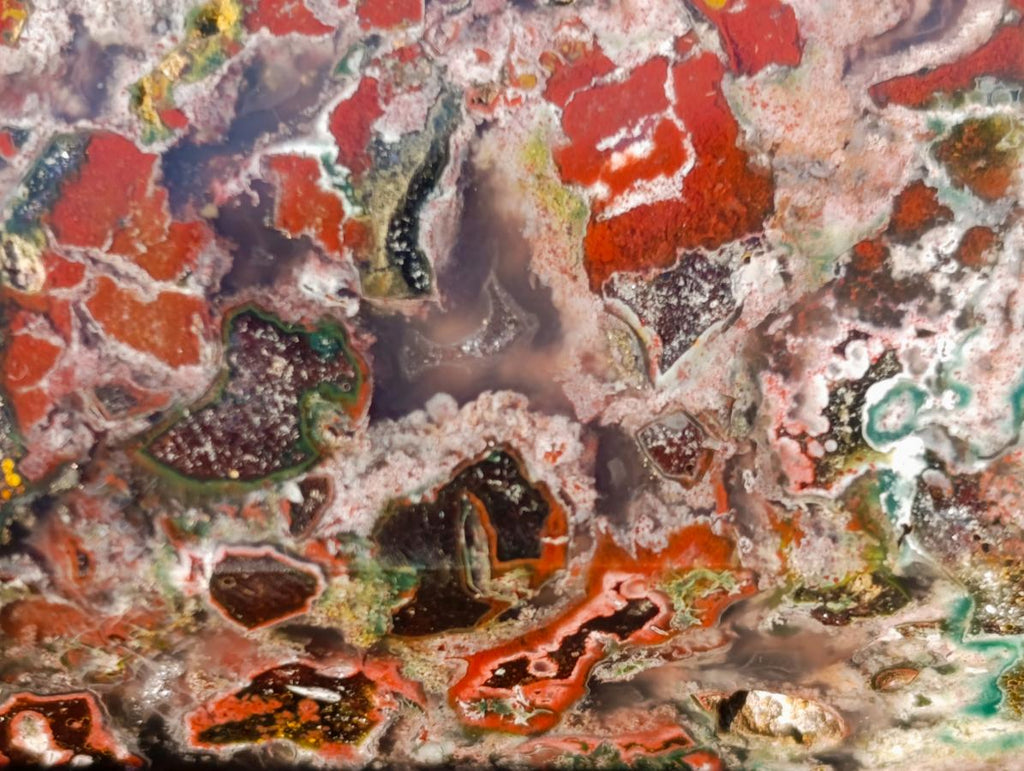 Polished Ocean Jasper Display Crystals x 3 From Northwest Coast, Madagascar - Toprock Gemstones and Minerals 