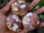Polished Flower Agate Palm Stones x 24 From Antsahalova, Madagascar - Toprock Gemstones and Minerals 