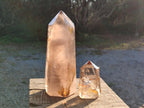 Polished Smokey Quartz Crystals x 2 From Madagascar - Toprock Gemstones and Minerals 
