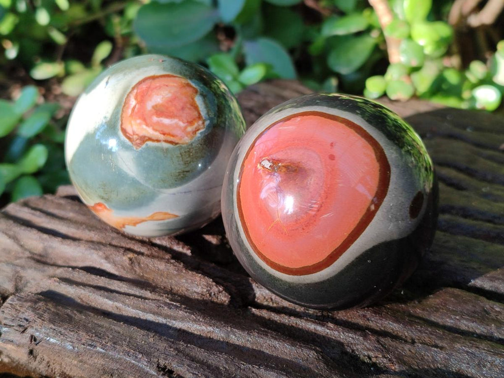 Polished Polychrome Jasper Spheres x 6 From NW Coast, Madagascar - Toprock Gemstones and Minerals 