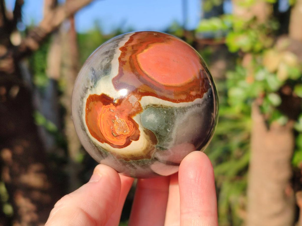 Polished Polychrome Jasper Spheres x 6 From NW Coast, Madagascar - Toprock Gemstones and Minerals 