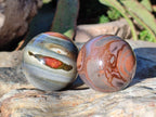 Polished Polychrome Jasper Spheres x 6 From NW Coast, Madagascar - Toprock Gemstones and Minerals 