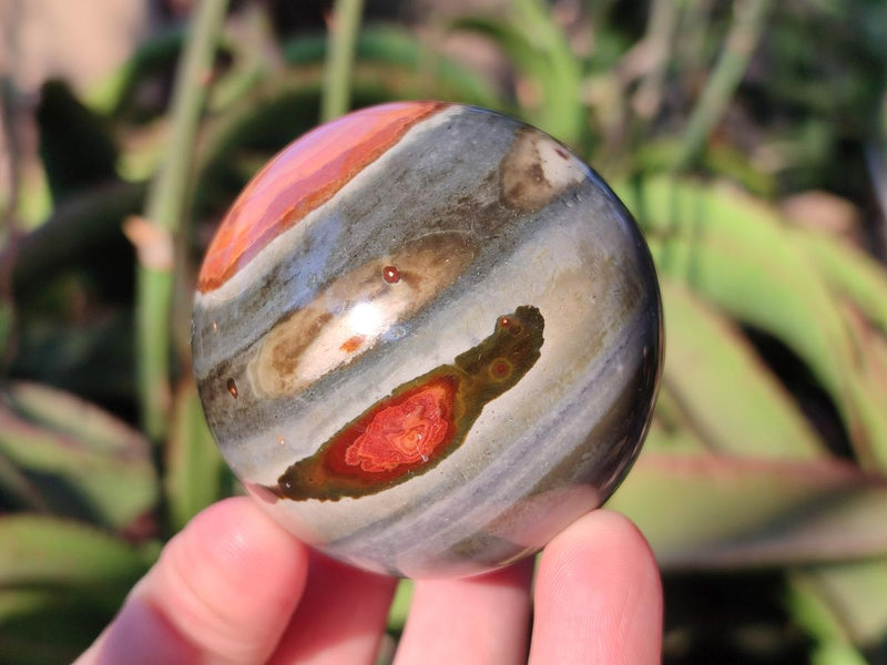 Polished Polychrome Jasper Spheres x 6 From NW Coast, Madagascar - Toprock Gemstones and Minerals 