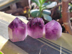 Polished Small Dark Purple Amethyst Crystals x 35 From Akansobe, Madagascar - Toprock Gemstones and Minerals 