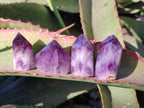 Polished Small Dark Purple Amethyst Crystals x 35 From Akansobe, Madagascar - Toprock Gemstones and Minerals 