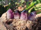 Polished Small Dark Purple Amethyst Crystals x 35 From Akansobe, Madagascar - Toprock Gemstones and Minerals 