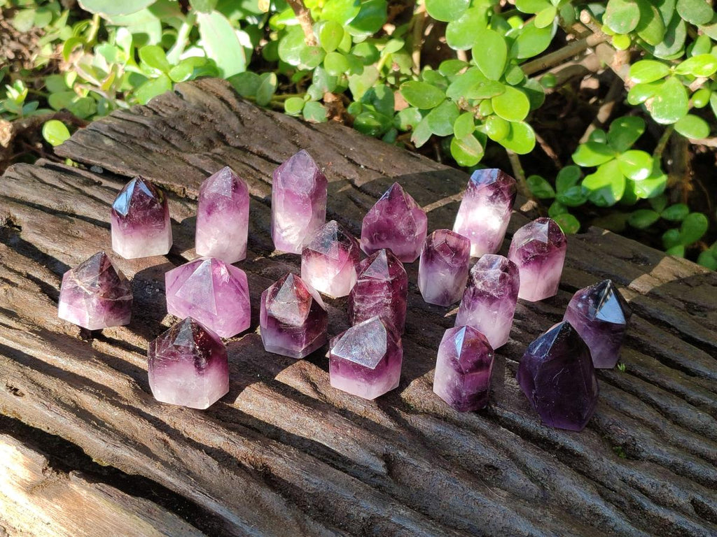 Polished Small Dark Purple Amethyst Crystals x 35 From Akansobe, Madagascar - Toprock Gemstones and Minerals 