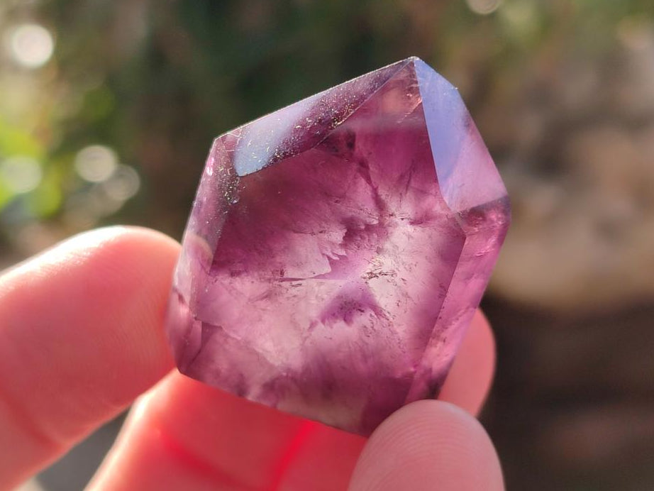 Polished Small Dark Purple Amethyst Crystals x 35 From Akansobe, Madagascar - Toprock Gemstones and Minerals 