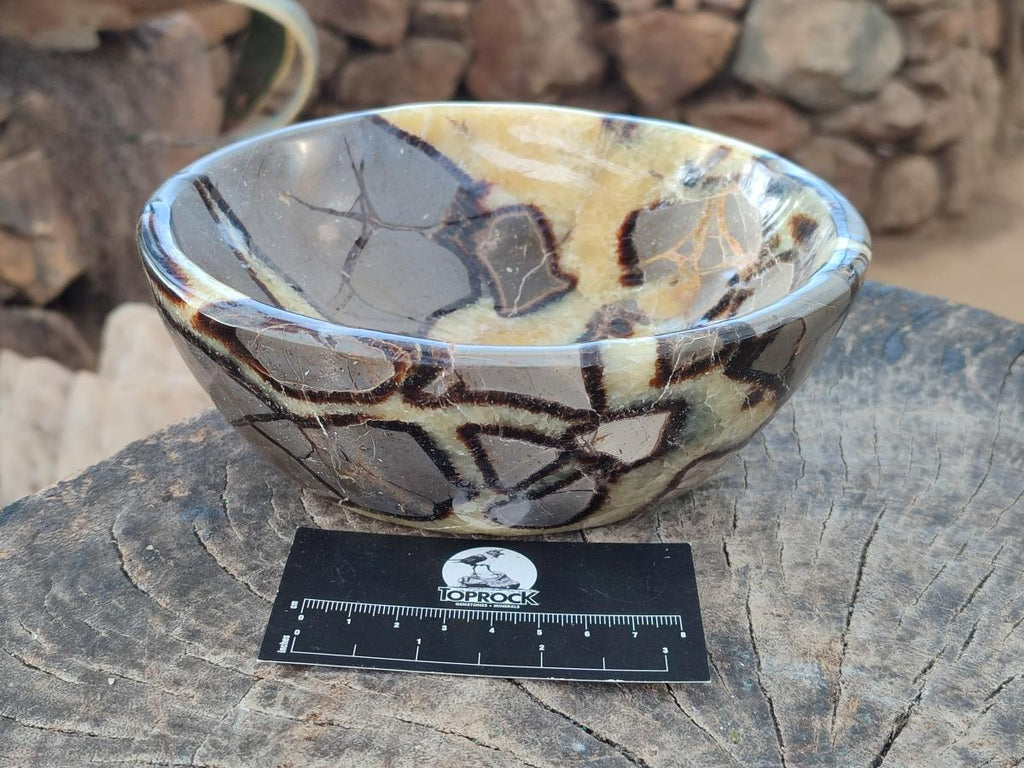 Polished Large Septerye Bowl x 1 From Mahajanga, Madagascar - Toprock Gemstones and Minerals 