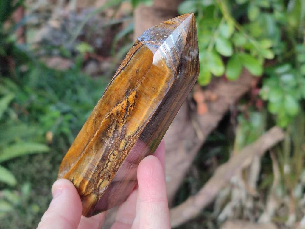 Polished Golden Tigers Eye Display Crystals x 4 From Prieska, South Africa - Toprock Gemstones and Minerals 