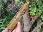 Polished Golden Tigers Eye Display Crystals x 4 From Prieska, South Africa - Toprock Gemstones and Minerals 