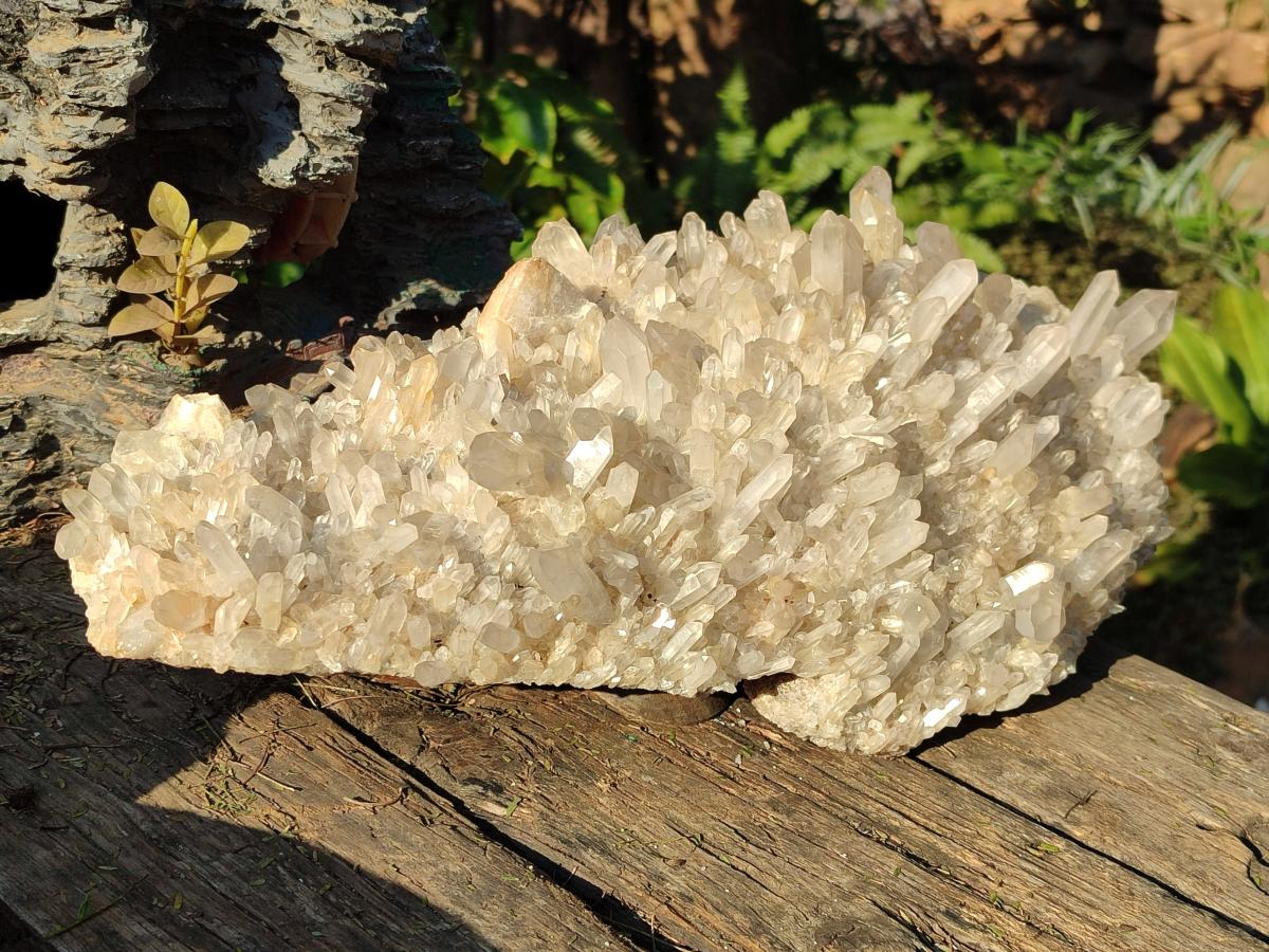 Natural Large Clear Malagasy Quartz Crystal Cluster x 1 From Madagascar - Toprock Gemstones and Minerals 