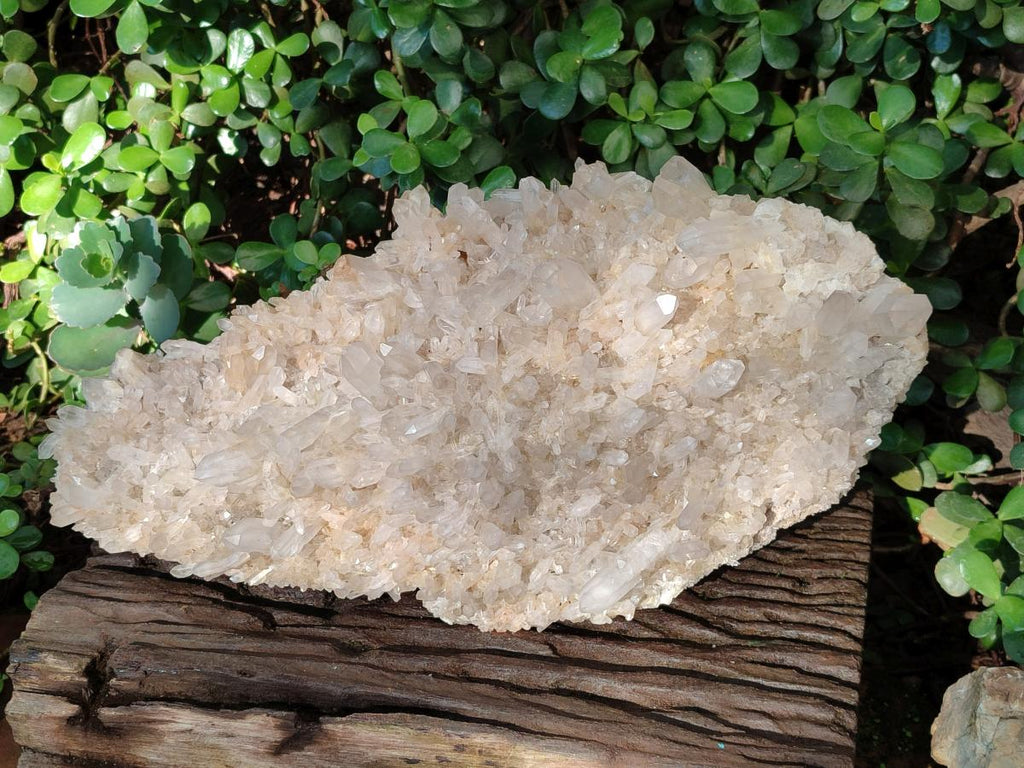 Natural Large Clear Malagasy Quartz Crystal Cluster x 1 From Madagascar - Toprock Gemstones and Minerals 