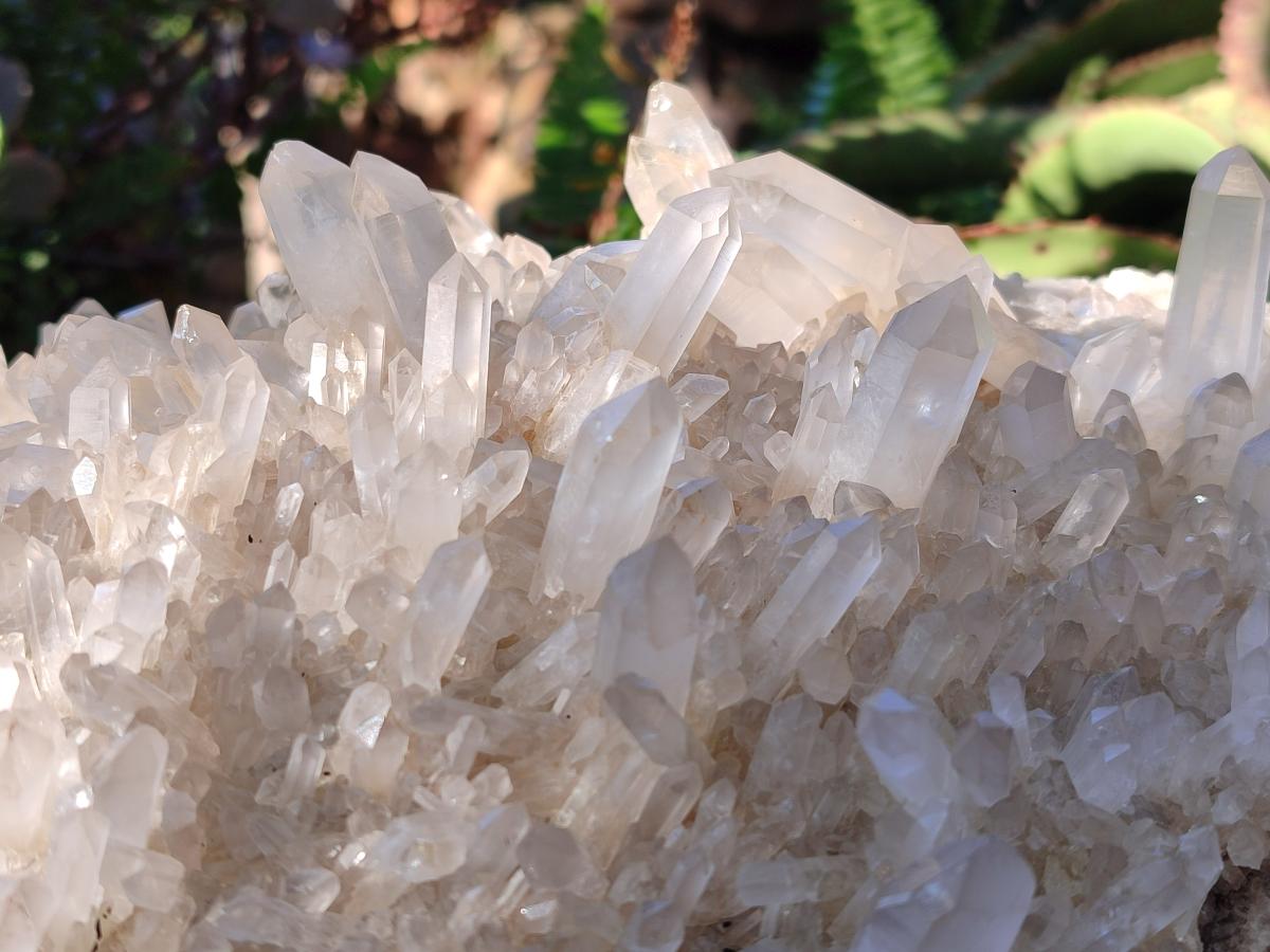 Natural Large Clear Malagasy Quartz Crystal Cluster x 1 From Madagascar - Toprock Gemstones and Minerals 