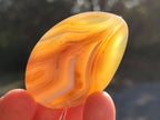 Polished Banded Agate Galets x 35 From Madagascar - Toprock Gemstones and Minerals 