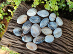 Polished Banded Agate Galets x 35 From Madagascar - Toprock Gemstones and Minerals 